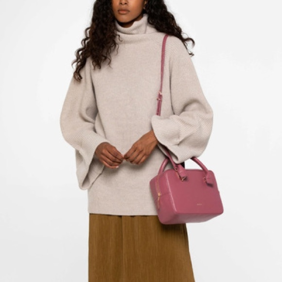 Matt & Nat Taha Satchel Bag Black Rose Gold - Picture 11 of 11